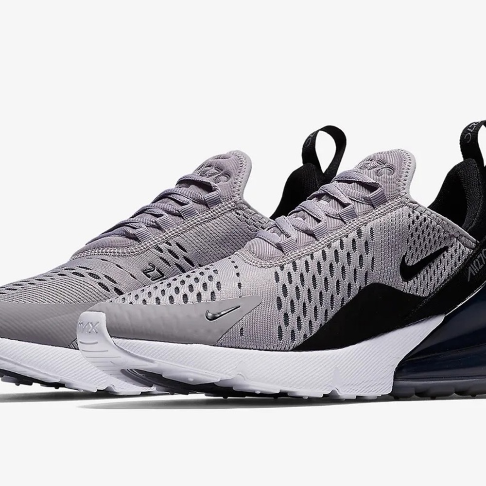 Nike Gray and Black Air Max 270 Sneakers